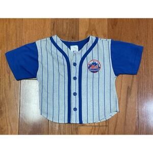 Kids Blue and Gray Striped Jersey